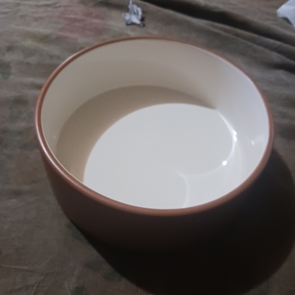 Dog Bowl Food or Water Brown Stoneware 4 Cup "NOSH" Sturdy Boots & Barkley - Picture 5 of 7